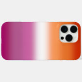 Coques Case-Mate iPhone Drapeau Gradient Lesbian Pride - Drapeau Lesbian (Verso (horizontal))