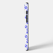 Coques Case-Mate iPhone Drapeau grec cœur amour carrelé initiale (Verso / Gauche)
