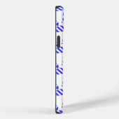 Coques Case-Mate iPhone Drapeau grec cœur amour carrelé initiale (Verso / Droite)