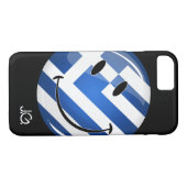 Coques Case-Mate iPhone Drapeau grec souriant (Dos (Horizontal))