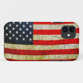 Coques Case-Mate iPhone Drapeau Grunge America (Dos (Horizontal))