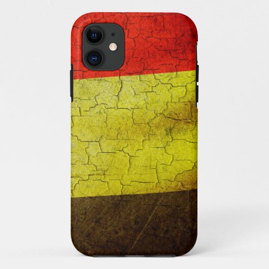 Coques Case-Mate iPhone Drapeau Grunge Belgique (Dos)