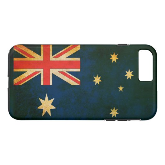 Coques Case-Mate iPhone Drapeau Grunge d'Australie (Dos (Horizontal))