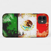 Coques Case-Mate iPhone Drapeau grunge du Mexique de style (Dos (Horizontal))