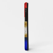 Coques Case-Mate iPhone Drapeau Grunge France (Dos/Gauche)