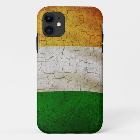 Coques Case-Mate iPhone Drapeau Grunge Irlande (Dos)