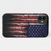 Coques Case-Mate iPhone Drapeau Grunge U.S.A (Dos (Horizontal))