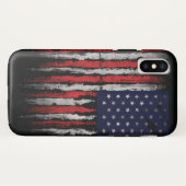 Coques Case-Mate iPhone Drapeau Grunge U.S.A (Dos (Horizontal))