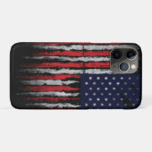 Coques Case-Mate iPhone Drapeau Grunge U.S.A (Dos (Horizontal))