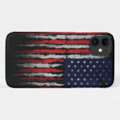 Coques Case-Mate iPhone Drapeau Grunge U.S.A (Dos (Horizontal))