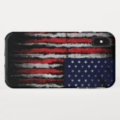 Coques Case-Mate iPhone Drapeau Grunge U.S.A (Dos (Horizontal))