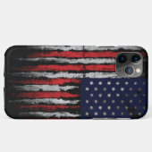 Coques Case-Mate iPhone Drapeau Grunge U.S.A (Dos (Horizontal))