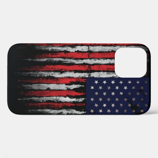 Coques Case-Mate iPhone Drapeau Grunge U.S.A (Verso (horizontal))