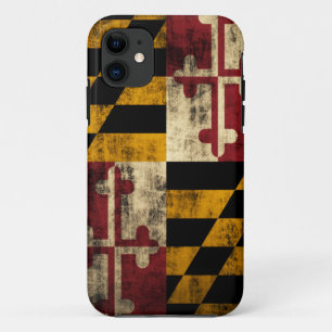 Case-Mate iPhone Case Drapeau grunge vintage du Maryland