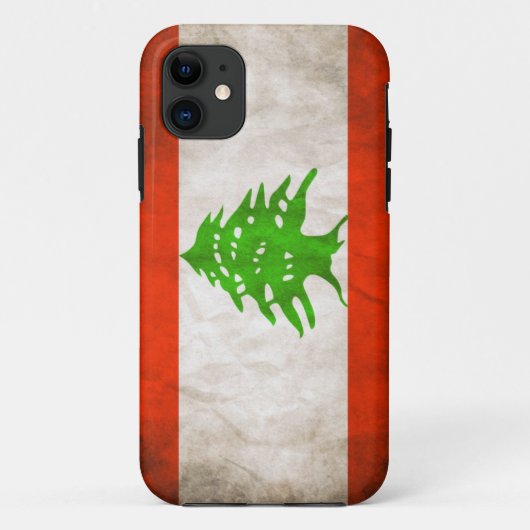 Coques Case-Mate iPhone Drapeau Grungy Lebanon (Dos)