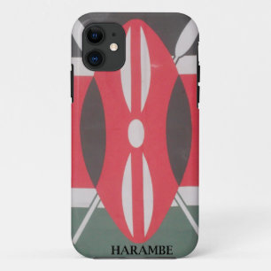Coques Pour iPhone Drapeau Harambe vintage Kenya