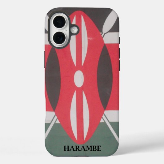 Coques Case-Mate iPhone Drapeau Harambe vintage Kenya (Verso)