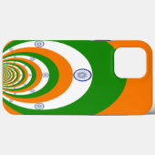 Coques Case-Mate iPhone Drapeau indien Kaleidoscope : Unité et patriotisme (Verso (horizontal))