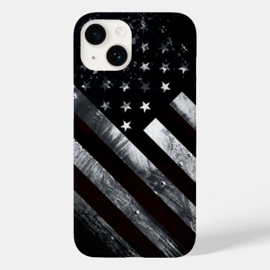 Coques Case-Mate iPhone Drapeau industriel américain patriotique (Verso)