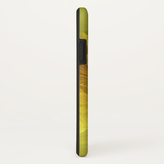 Coques Case-Mate iPhone Drapeau iris fleurs fleuris jaune main art (Dos/Droite)