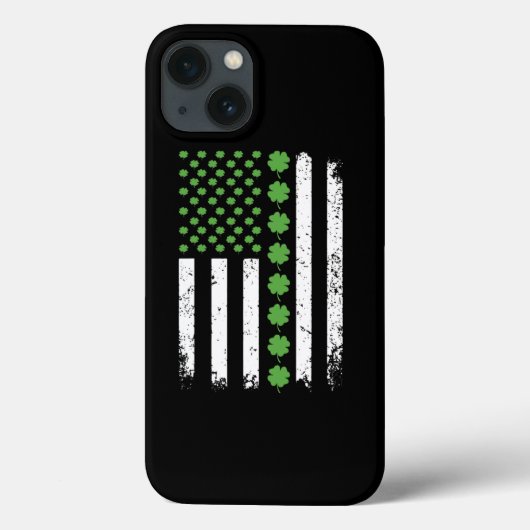 Coques Case-Mate iPhone Drapeau irlandais américain St Patrick s Day Shamr (Verso)