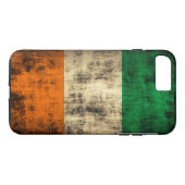Coques Case-Mate iPhone Drapeau irlandais grunge vintage (Dos (Horizontal))