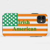 Coques Case-Mate iPhone Drapeau irlando-américain (Dos (Horizontal))