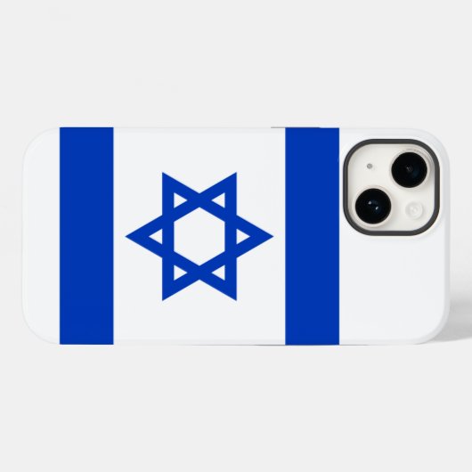 Coques Case-Mate iPhone Drapeau israélien (Verso (horizontal))