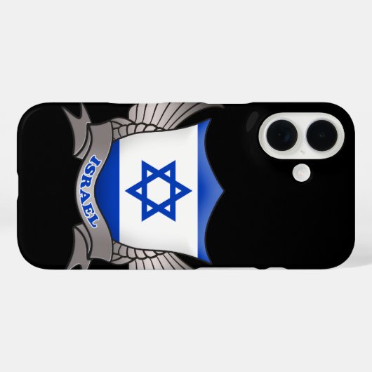Coques Case-Mate iPhone Drapeau israélien (Verso (horizontal))