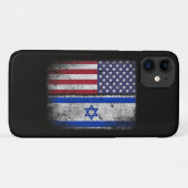Coques Case-Mate iPhone Drapeau Israélo-Américain Israël Usa Racines Améri (Dos (Horizontal))