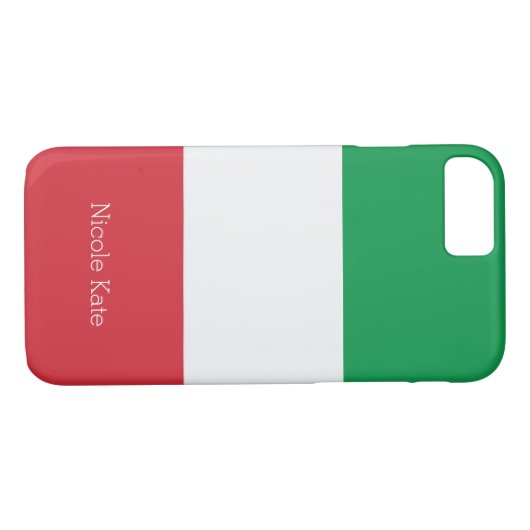 Coques Case-Mate iPhone Drapeau italien (Dos (Horizontal))
