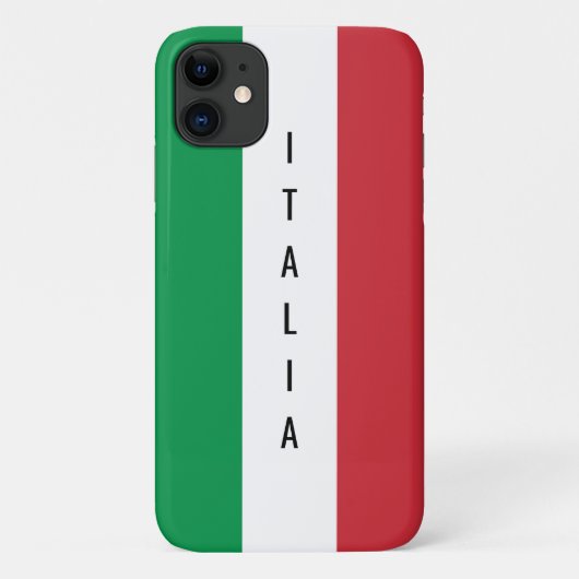 Coques Case-Mate iPhone Drapeau italien de l'Italie nom personnalisé (Dos)