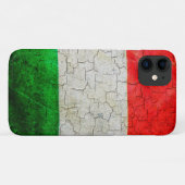 Coques Case-Mate iPhone Drapeau italien fissuré (Dos (Horizontal))