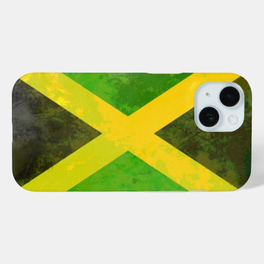 Coques Case-Mate iPhone Drapeau jamaïcain (Verso (horizontal))