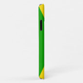Coques Case-Mate iPhone Drapeau jamaïcain, noir, vert et jaune (Dos/Droite)