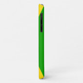 Coques Case-Mate iPhone Drapeau jamaïcain, noir, vert et jaune (Dos/Gauche)