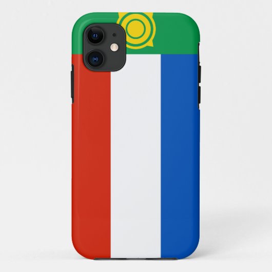 Coques Case-Mate iPhone drapeau khakasiya région de la république de russi (Dos)