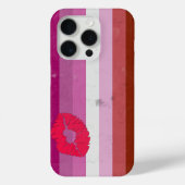 Coques Case-Mate iPhone Drapeau Lesbien (Lipstick) (Verso)