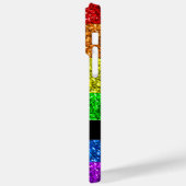 Coques Case-Mate iPhone Drapeau LGBT vibrante parties scintillant arc-en-c (Verso / Gauche)