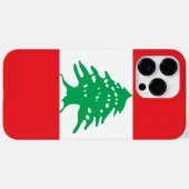 Coques Case-Mate iPhone Drapeau libanais (Verso (horizontal))