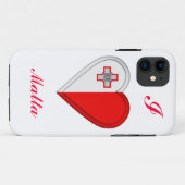 Coques Case-Mate iPhone Drapeau maltais de Malte (Dos (Horizontal))