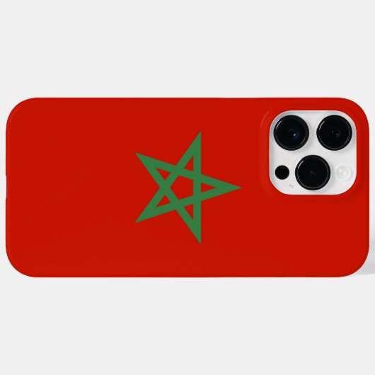 Coques Case-Mate iPhone drapeau marocain (Verso (horizontal))