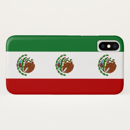 Coques Case-Mate iPhone Drapeau mexicain (Dos (Horizontal))