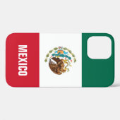 Coques Case-Mate iPhone Drapeau mexicain personnalisé (Verso (horizontal))