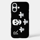 COQUES Case-Mate iPhone DRAPEAU MONOGRAMME CRÂNE JOLLY ROGER ET TROIS LILA (Verso)