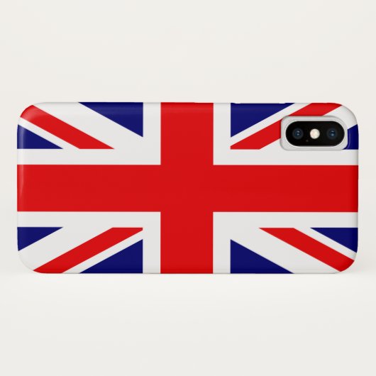 Coques Case-Mate iPhone Drapeau national britannique - Union Jack (Dos (Horizontal))