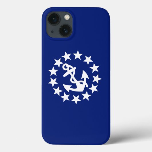Coques Case-Mate iPhone Drapeau nautique Ancre étoiles Bleu (Verso)