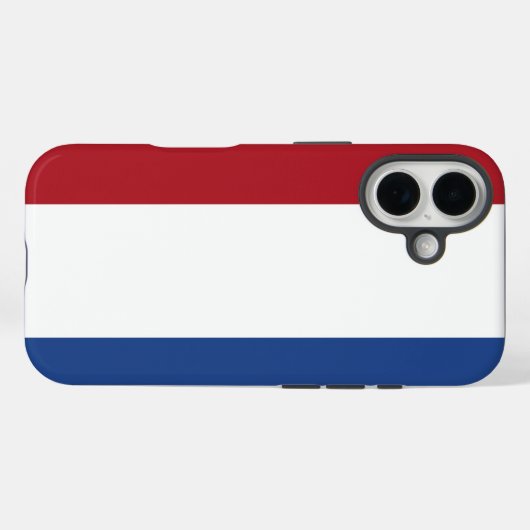 Coques Case-Mate iPhone drapeau néerlandais (Verso (horizontal))