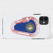Coques Case-Mate iPhone Drapeau New Hampshire Escalade carabiner (Dos (Horizontal))
