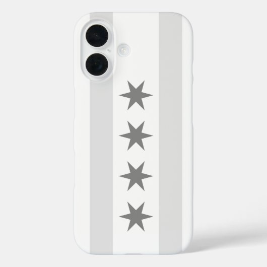 Coques Case-Mate iPhone Drapeau Noir de Chicago (Verso)